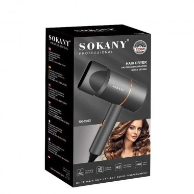 Фен для волос Sokany SК-2202 1200 Вт, кол-во насадок 1