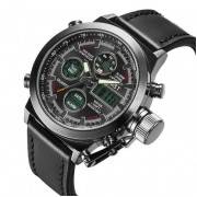 Армейские мужские часы AMST 3003 Black (противоударные с подсветкой)