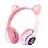 Беспроводные наушники с кошачьими ушками Cat MZ-023 Гарнитура RGB подсветкой FM microSD Розовые Беспроводные наушники с кошачьими ушками Cat MZ-023 Гарнитура RGB подсветкой FM microSD Розовые