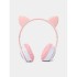 Беспроводные наушники с кошачьими ушками Cat MZ-023 Гарнитура RGB подсветкой FM microSD Розовые Беспроводные наушники с кошачьими ушками Cat MZ-023 Гарнитура RGB подсветкой FM microSD Розовые