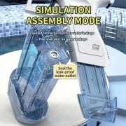 Водяной пистолет электрический аккумуляторный Water Gun Glock с 2 обоймами для воды Blue