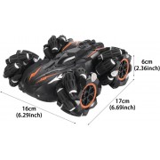 Машинка на радиоуправлении Stunt SUV Racing PRO полноприводная двухсторонняя разворот 360 черный