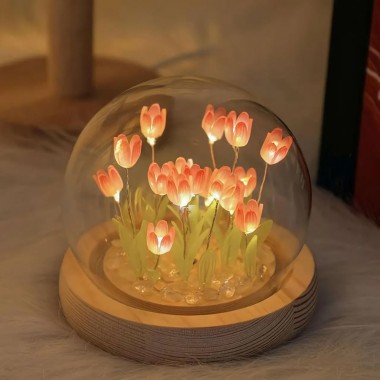 Ночник светодиодный тюльпаны умелые ручки Spherical lamp HA-42, Лампа-тюльпан DIY Ночник-тюльпан