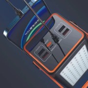 Повербанк 100000 mAh YM-655 широкая коробка, Внешний аккумулятор с быстрой зарядкой, Powerbank