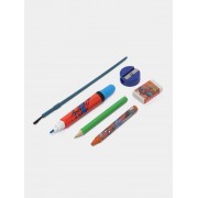 Детский канцелярский набор, школьные принадлежности, 46 предметов для мальчиков Человек паук