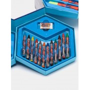 Детский канцелярский набор, школьные принадлежности, 46 предметов для мальчиков Человек паук