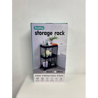 Узкая полка тележка на колесах для ванной и кухни на 3 яруса 61*40*26 см STORAGE RACK-3