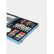 Набор для рисования и творчества, маркеры, карандаши, в чемоданчике, детям LAVRA 57 шт. Синий