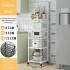 Передвижная кухонная полка для хранения 5-ти уровневая YH-6620-5 Белый Передвижная кухонная полка для хранения 5-ти уровневая YH-6620-5 Белый