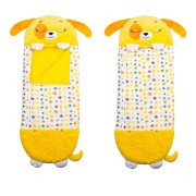 Детский спальный мешок на молнии 3 в 1 встроенная подушка 130 см щенок желтый Baby sleeping bag Size S