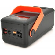 Портативная батарея NEW внешняя повербанк Power Bank 100000 mAh с солнечной панелью и фонариком