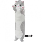 Мягкая Игрушка Кот Батон 50 см, Серый Детская плюшевая, игрушка котенок, игрушка плюшевая