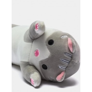 Мягкая Игрушка Кот Батон 50 см, Серый Детская плюшевая, игрушка котенок,  игрушка плюшевая