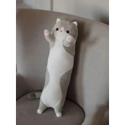 Мягкая Игрушка Кот Батон 50 см, Серый Детская плюшевая, игрушка котенок, игрушка плюшевая