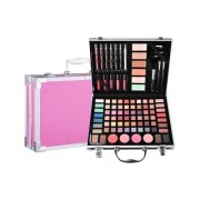 Полный набор косметики в кейсе, 30х21х6,5см, Розовый. Бьюти кейс с косметикой / Косметический набор