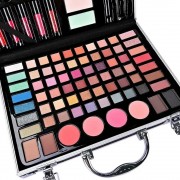 Полный набор косметики в кейсе, 30х21х6,5см, Розовый. Бьюти кейс с косметикой / Косметический набор