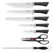 Набор Кухонных ножей с ножницами и подставкой UNIQUE UN-1837