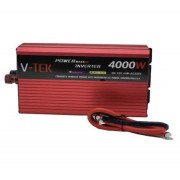 Преобразователь напряжения инвертор с дисплеем V-TEK 4000W 12-220V Автомобильный преобразователь