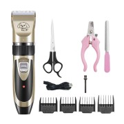 Машинка для стрижки животных беспроводная с набором аксессуаров Pet grooming hair clipper kit