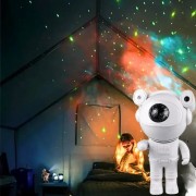 Музыкальный проектор звёздного неба с пультом и встроенной Bluetooth колонкой Проектор в виде Астронавта