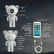 Музыкальный проектор звёздного неба с пультом и встроенной Bluetooth колонкой Проектор в виде Астронавта