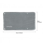 Универсальная электрогрелка с USB Type-С работает от батареи и подогревом для рук ног тела Мягкая грелка Серая