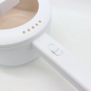 Электрическая кастрюля с крышкой и ручкой 37см, 1,6л, от сети, Белая / Портативная электрокастрюля / Миниварка