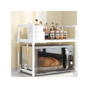 Полка-стеллаж для кухонной утвари с крючками YH-6616-2 Универсальная полка для кухни 48х26х49 см