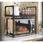 Полка-стеллаж для кухонной утвари с крючками YH-6616-2 Универсальная полка для кухни 48х26х49 см