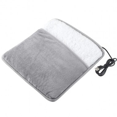 Портативная фланелевая грелка для ног с электрическим подогревом Foot warmer XL-997 Коврик с USB подогревом