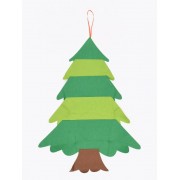 Детская Рождественская елочка из фетра Без игрушек Chrismas Free елочка на стену 95x70 см