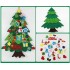 Детская Рождественская елочка из фетра Без игрушек Chrismas Free елочка на стену 95x70 см Детская Рождественская елочка из фетра Без игрушек Chrismas Free елочка на стену 95x70 см