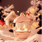 Музыкальный ночник-проектор с Bluetooth и пультом Карусель зайчиков WH-E11-02 Детский музыкальный ночник