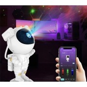 Проектор звездного неба и галактики, Астронавт, Белый, лазерный с Bluetooth SMART APP