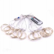 Гирлянда Штора С Пультом 3х3 Метра LED USB Новогодняя 8 Режимов Настраиваемая Яркость