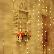 Гирлянда Штора С Пультом 3х3 Метра LED USB Новогодняя 8 Режимов Настраиваемая Яркость