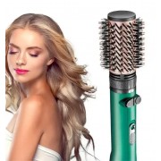 Фен-щетка для сушки и укладки волос VGR V-498 1200W Зеленый Фен-стайлер с 2 насадками