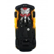 Машинка трансформер на радиоуправлении AToys Bugatti-Robot 1:18 световые эффекты Черно-желтая