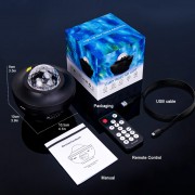 Проектор звездного неба Галактика с пультом и колонкой Bluetooth AND 991 Звездный проектор-ночник