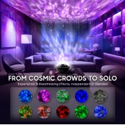 Проектор звездного неба Галактика с пультом и колонкой Bluetooth AND 991 Звездный проектор-ночник