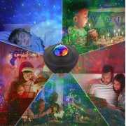 Проектор звездного неба Галактика с пультом и колонкой Bluetooth AND 991 Звездный проектор-ночник