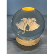 Ночник хрустальный шар светильник 3D LI-10-51