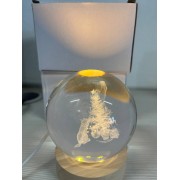 Ночник хрустальный шар светильник 3D LI-10-51