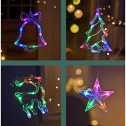 Гирлянда штора Мульти с формами колокольчики 12 PCS light RGB