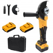 Аккумуляторная болгарка 125мм в кейсе + 2 аккумулятора 24В / Угловая шлифмашина / Мини болгарка