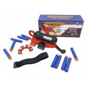 Детская игрушечная перчатка-бластер Человек паук Spider Man Gloves Игровой пистолет стреляет мягкими пулями