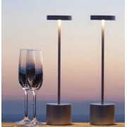 Светодиодная настольная лампа с сенсорным управлением на аккумуляторе Tablelamp Black 3 режима подсветки