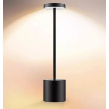 Светодиодная настольная лампа с сенсорным управлением на аккумуляторе Tablelamp Black 3 режима подсветки