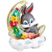 Детский музыкальный ночник Зайка на Луне Moon Rabbit Детская игрушка с подсветкой и световыми эффектами