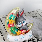 Детский музыкальный ночник Зайка на Луне Moon Rabbit Детская игрушка с подсветкой и световыми эффектами